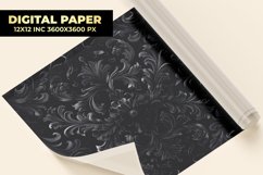 Damask Floral Digital Paper Product Image 1
