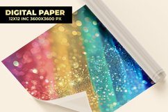 Colorful Glitter Digital Paper Product Image 1