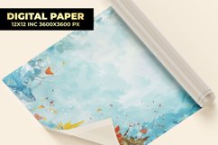 Watercolor Floral Digital Paper Product Image 1