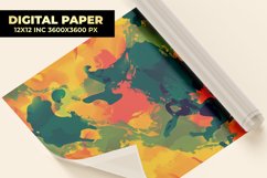 Colorful Splatters Digital Paper Product Image 1