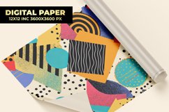 Geometric Shapes Digital Paper Product Image 1