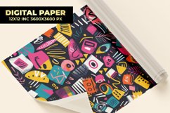 Colorful Pattern Digital Paper Product Image 1