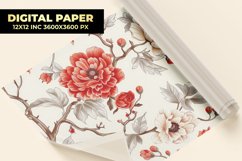 Floral Digital Paper Product Image 1