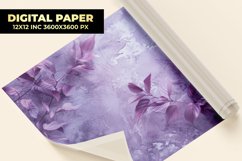 Purple Leaves Digital Paper Product Image 1