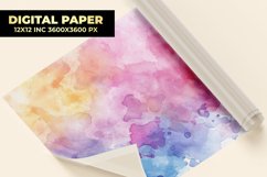 Colorful Watercolor Digital Paper Product Image 1