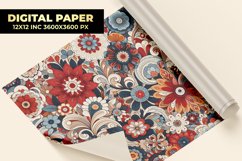 Floral Digital Paper Product Image 1