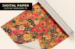 Colorful Floral Digital Paper Product Image 1