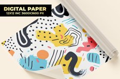 Colorful Doodle Digital Paper Product Image 1