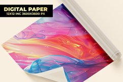 Colorful Waves Digital Paper Product Image 1
