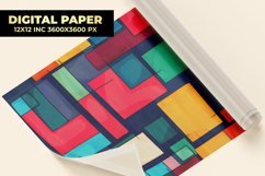 Geometric Pattern Digital Paper Product Image 1