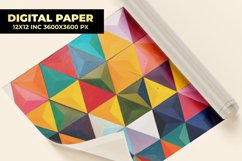 Colorful Triangle Digital Paper Product Image 1