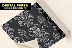 Damask Floral Digital Paper Product Image 1