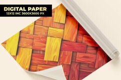 Orange Wooden Digital Paper Product Image 1