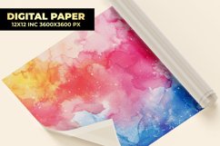 Colorful Watercolor Digital Paper Product Image 1