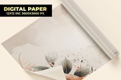 Artistic Floral Digital Paper Product Image 1