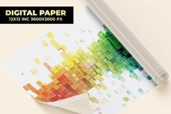 Colorful Pixel Digital Paper Product Image 1