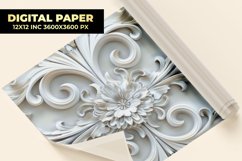 Ornamental Floral Digital Paper Product Image 1