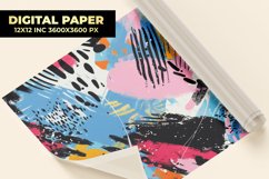 Colorful Paint Digital Paper Product Image 1