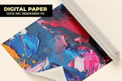 Colorful Paint Digital Paper Product Image 1
