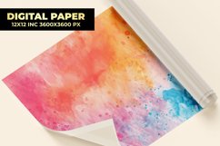 Colorful Watercolor Digital Paper Product Image 1