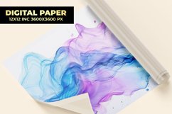 Purple Blue Watercolor Digital Paper Product Image 1