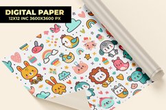 Cute Cartoon Digital Paper Product Image 1