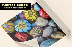 Colorful Stones Digital Paper Product Image 1