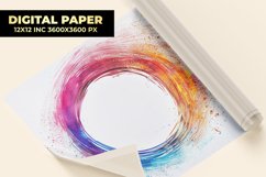 Colorful Circle Digital Paper Product Image 1