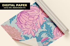 Watercolor Floral Digital Paper Product Image 1