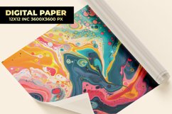 Colorful Liquid Digital Paper Product Image 1
