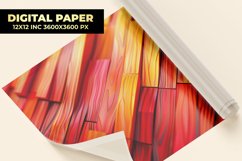 Orange Wooden Digital Paper Product Image 1