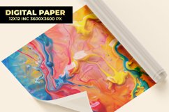 Colorful Paint Digital Paper Product Image 1