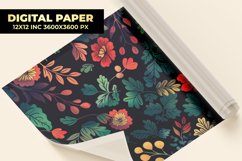 Floral Digital Paper Product Image 1