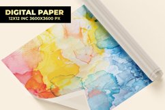 Colorful Watercolor Digital Paper Product Image 1