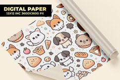 Cute Little Dogs Seamless Digital Paper Product Image 2