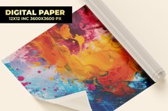 Colorful Painting Digital Paper Product Image 1