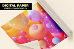 Colorful Balloons Digital Paper Product Image 1