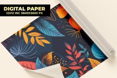 Colorful Leaf Digital Paper Product Image 1