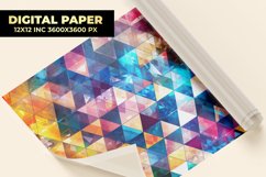 Colorful Triangle Digital Paper Product Image 1