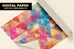 Colorful Triangle Digital Paper Product Image 1