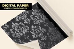 Damask Floral Digital Paper Product Image 1