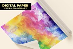 Colorful Watercolor Digital Paper Product Image 1