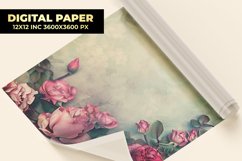 Vintage Floral Digital Paper Product Image 1