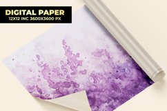 Watercolor Lavender Flower Digital Paper Product Image 1