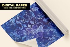 Damask Floral Digital Paper Product Image 1