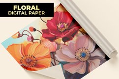 Floral Digital Paper Product Image 1