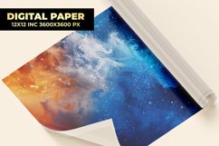 Blue Orange Digital Paper Product Image 1