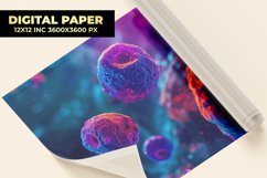 Virus Cells Digital Paper Product Image 1