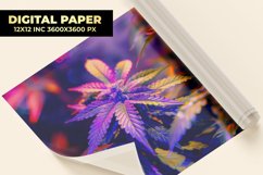 Colorful Cannabis Digital Paper Product Image 1