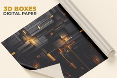 3D Boxes Digital Paper Product Image 1